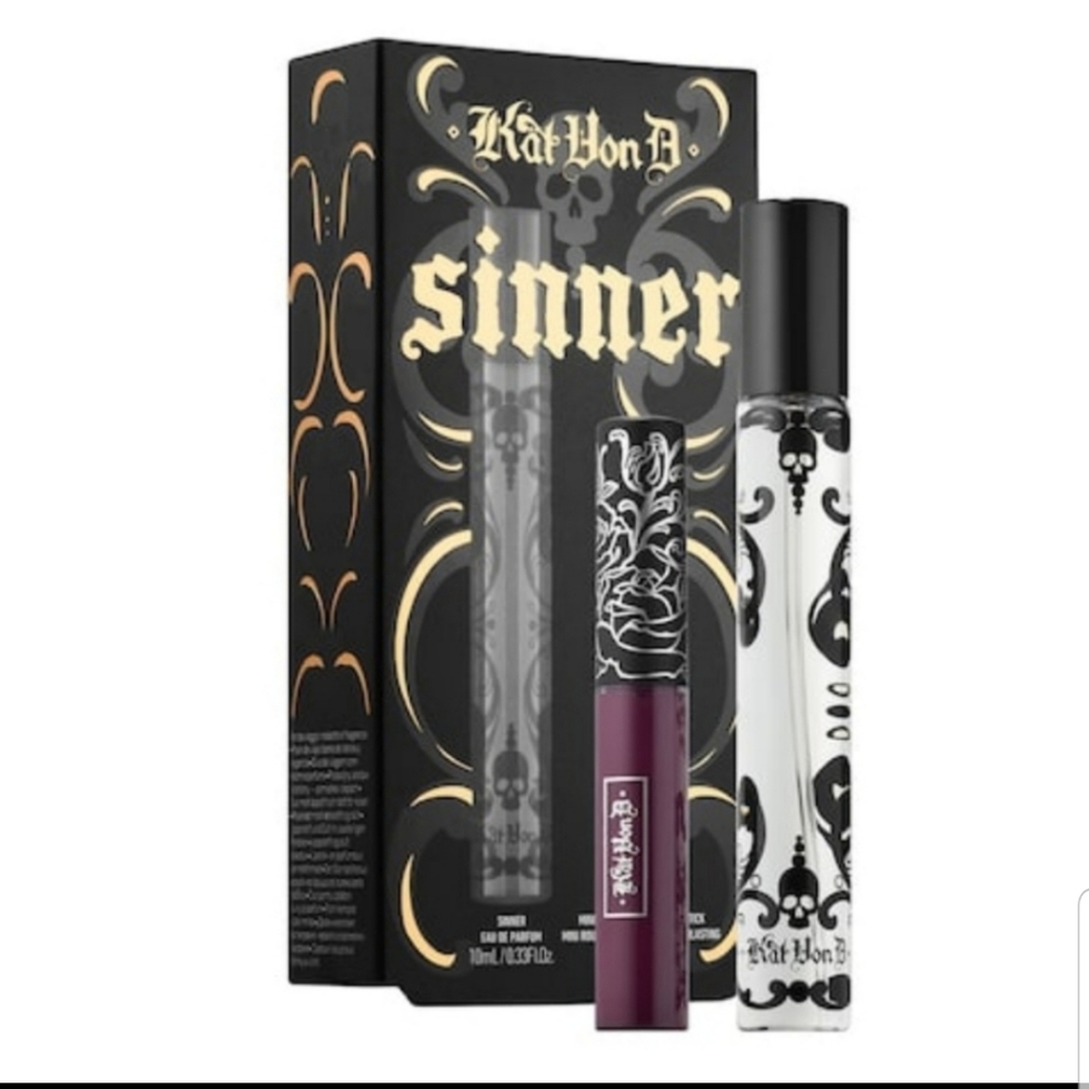 🌟HP🌟❇️SINNER Kat Von D DISCONTINUED Mini Lipstick Set NWT - Picture 2 of 5